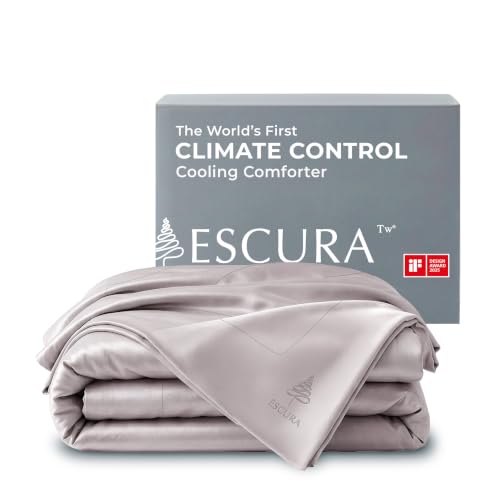 Bamboo Cooling Comforter, Ultra-Breathable with Temperature-Regulating Fill