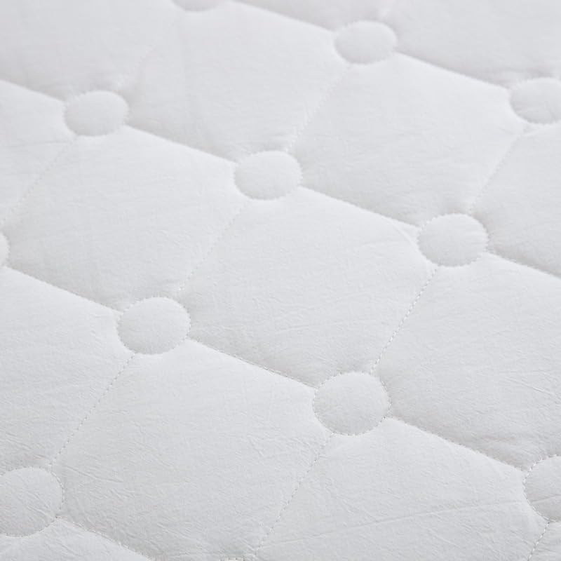 Machine Washable Soft Mattress Protector, White