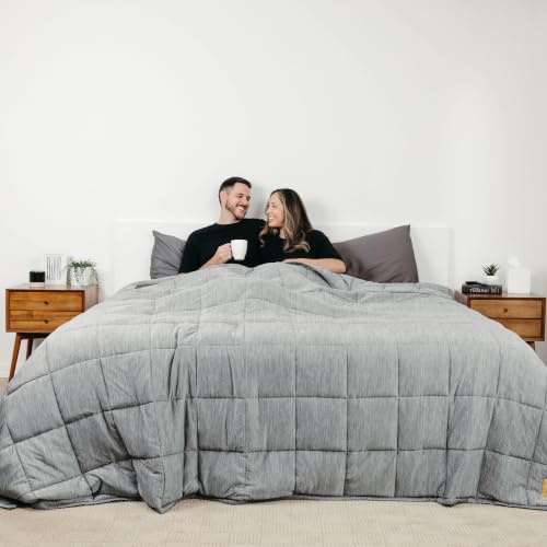 Big Blanket Co XL Weighted Blanket Cooling Frost Grey