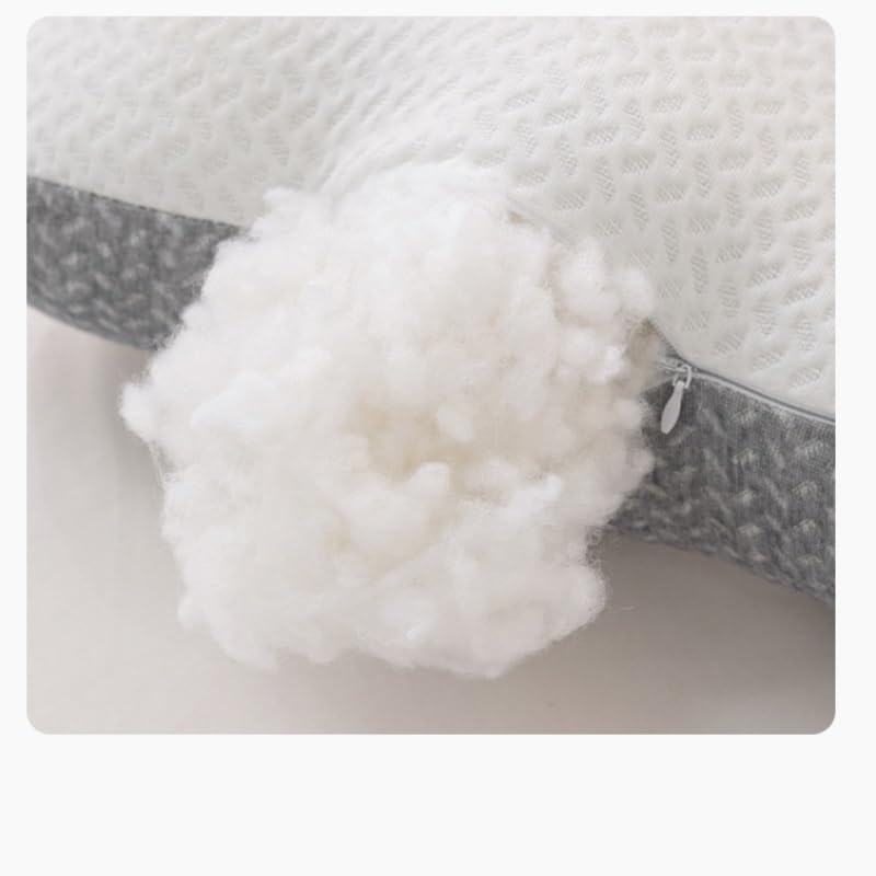 Supportive Neck Pillow with Resilient Core