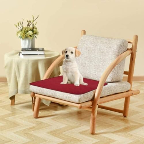 2-Piece Reusable Waterproof Absorbent Chair Pads, Brown, 56 × 53 cm
