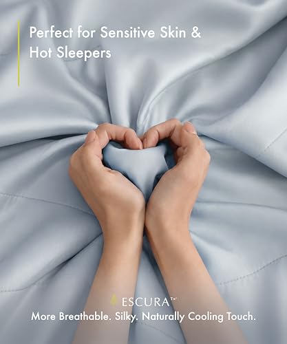 Bamboo Cooling Comforter, Ultra-Breathable with Temperature-Regulating Fill