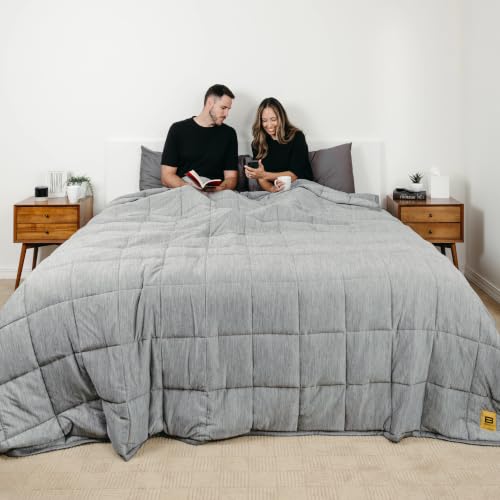 Big Blanket Co XL Weighted Blanket Cooling Frost Grey