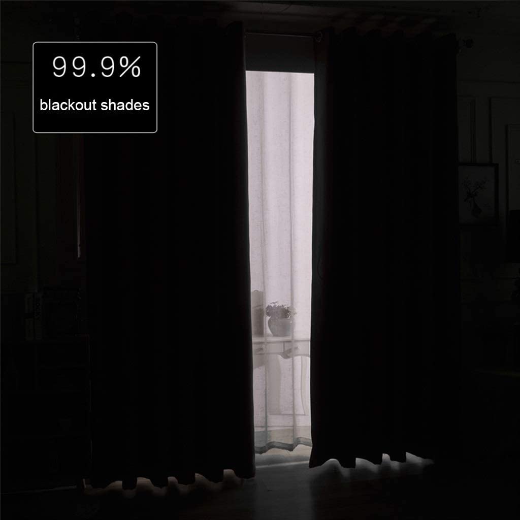 Double-Sided Blackout Curtain with Grommets, Thermal Insulated