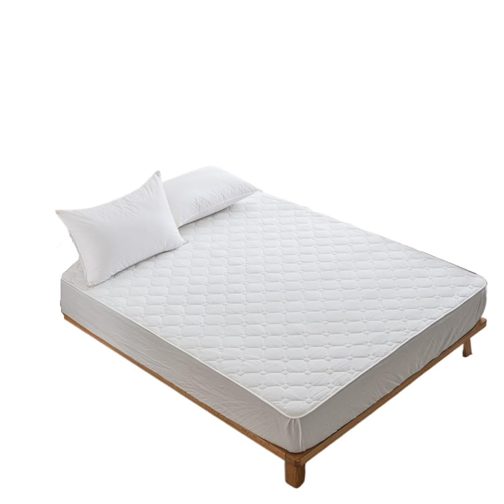 Machine Washable Soft Mattress Protector, White