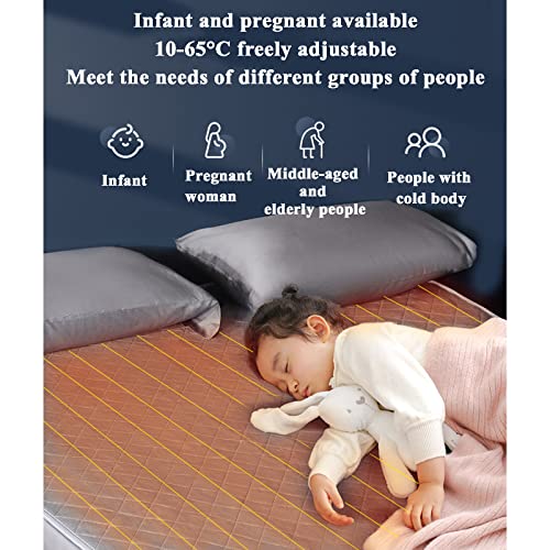 Water-Circulation Heated Blanket with Silent Pump & Night Light