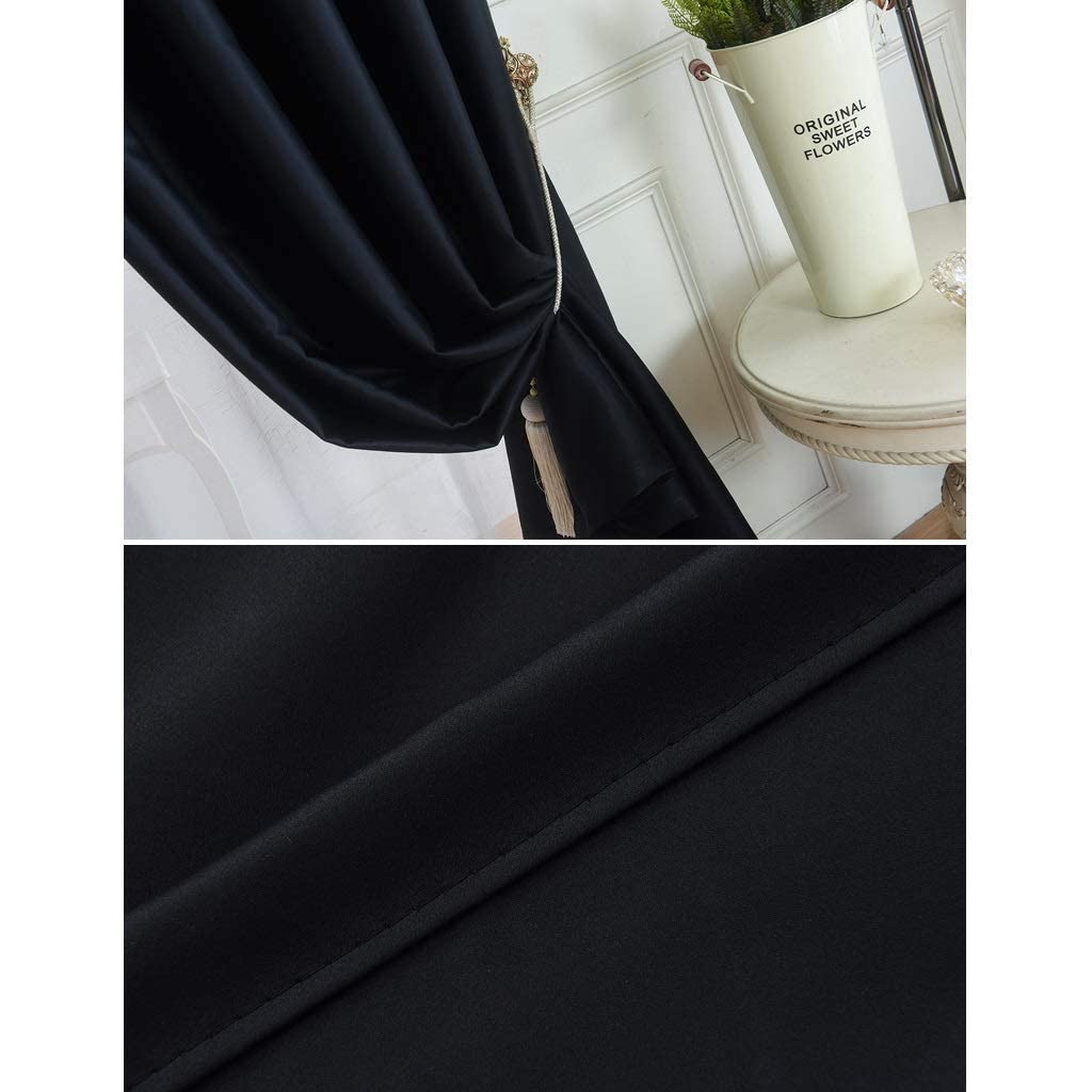 Double-Sided Blackout Curtain with Grommets, Thermal Insulated