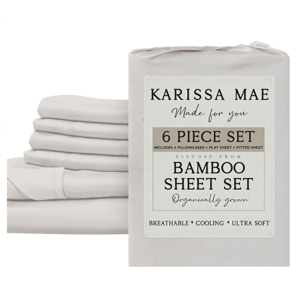 KARISSA MAE Luxury Bamboo Viscose Sheet Set
