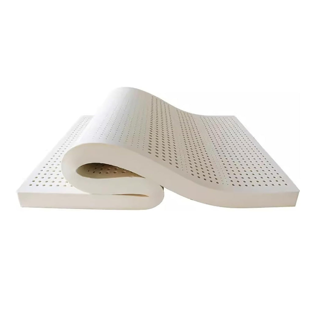 100% Natural Latex Mattress Topper with Removable Washable Cover, 4", 200 × 200 cm