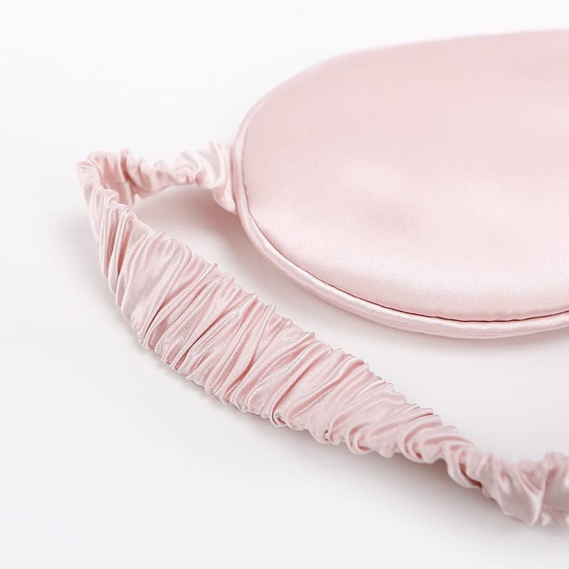 Silk Satin Blackout Sleep Mask with Adjustable Strap