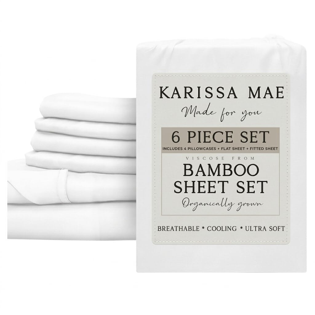 KARISSA MAE Luxury Bamboo Viscose Sheet Set