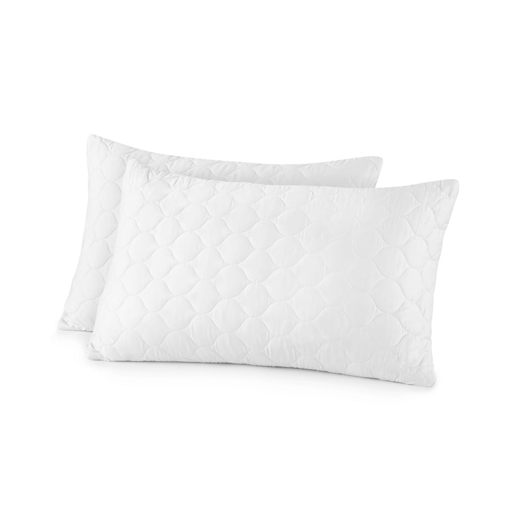 Whisper Organics Quilted Pillow Protector 100% Organic Cotton, Edge Piping