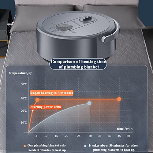 Water-Circulation Heated Blanket with Silent Pump & Night Light