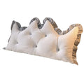 Washable Crystal Velvet Long Bedside Cushion Pillow