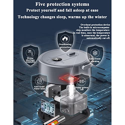Water-Circulation Heated Blanket with Silent Pump & Night Light