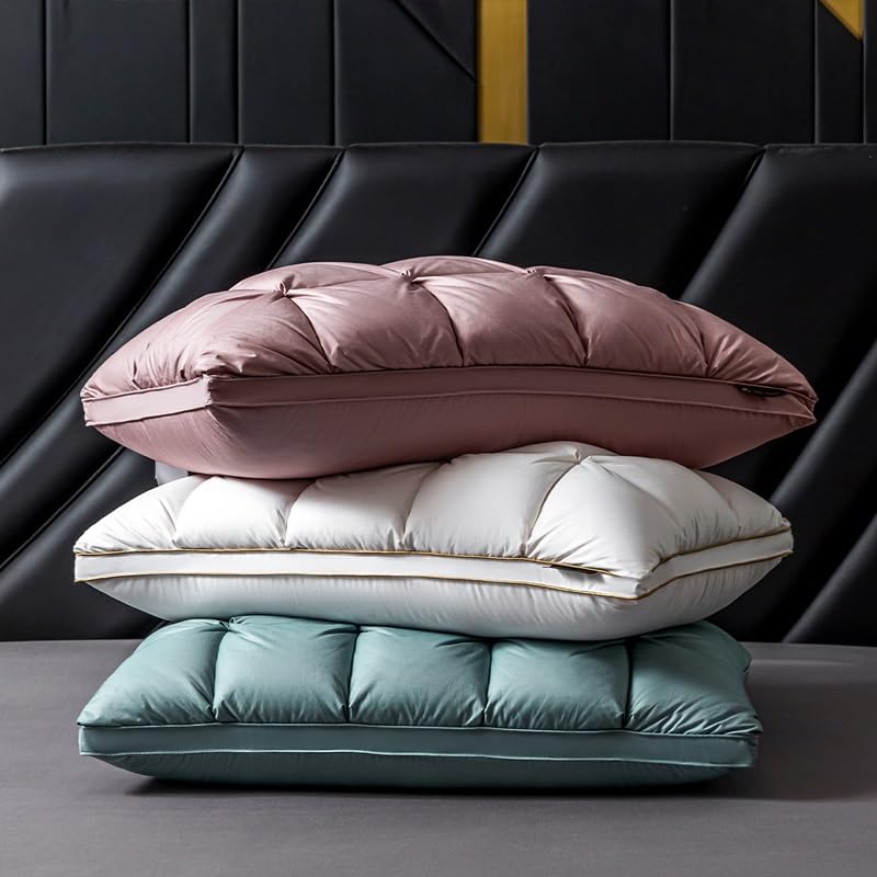 King Size Goose Down Pillow with Cotton Cover
