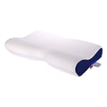 Contour Memory Foam Cervical Pillow with Washable Pillowcase, Blue