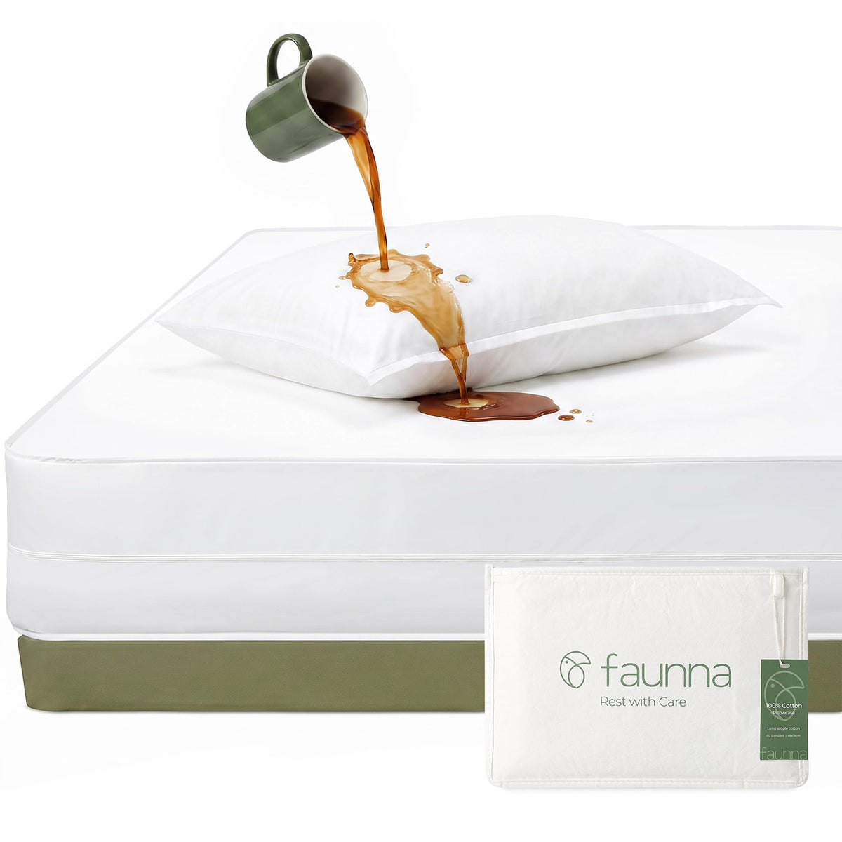 King Mattress Encasement with 4 Pillow Protectors