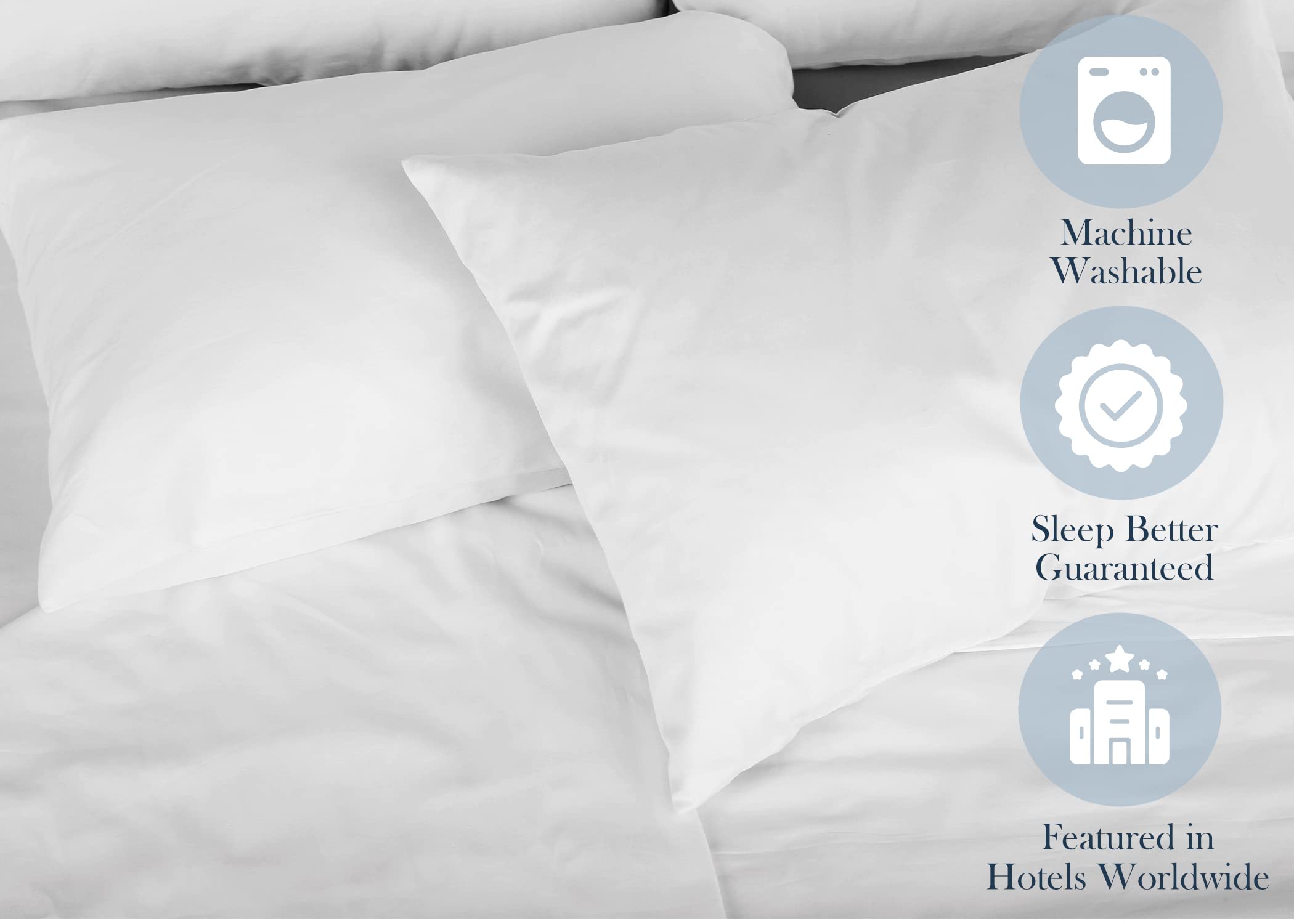 Pillowtex ® Feather/Down-Proof, 100% Cotton, Soft Pillow Protector - 3 Year Warranty