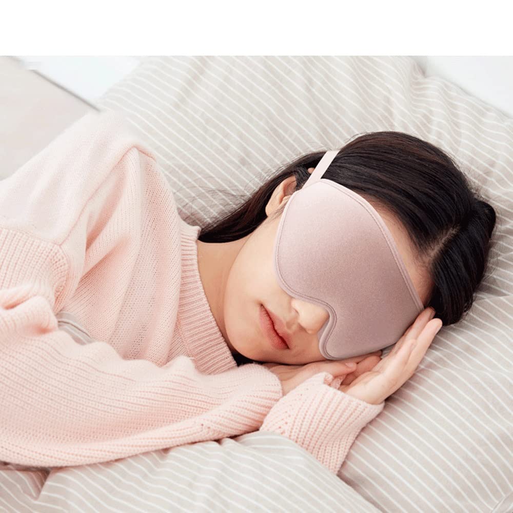 Silk Satin Blackout Sleep Mask with Adjustable Strap