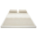 Natural Latex Mattress Topper with Cotton Cover, 7.5 cm, 200 × 220 cm