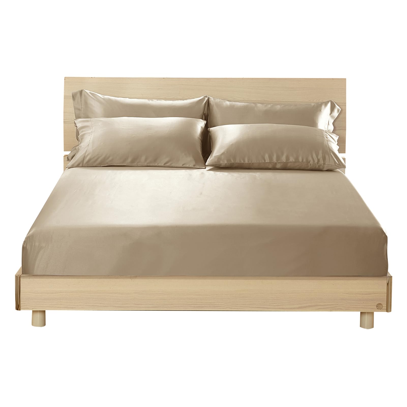 19 Momme 100% Mulberry Silk Fitted Sheet, 16" Deep Pocket