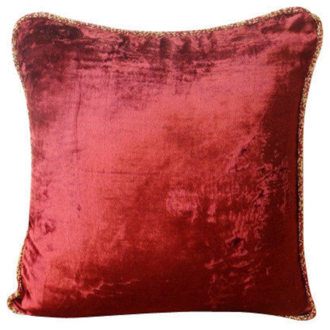 Light Brown Velvet Beaded Cord Cushion Cover, Choco Shimmer