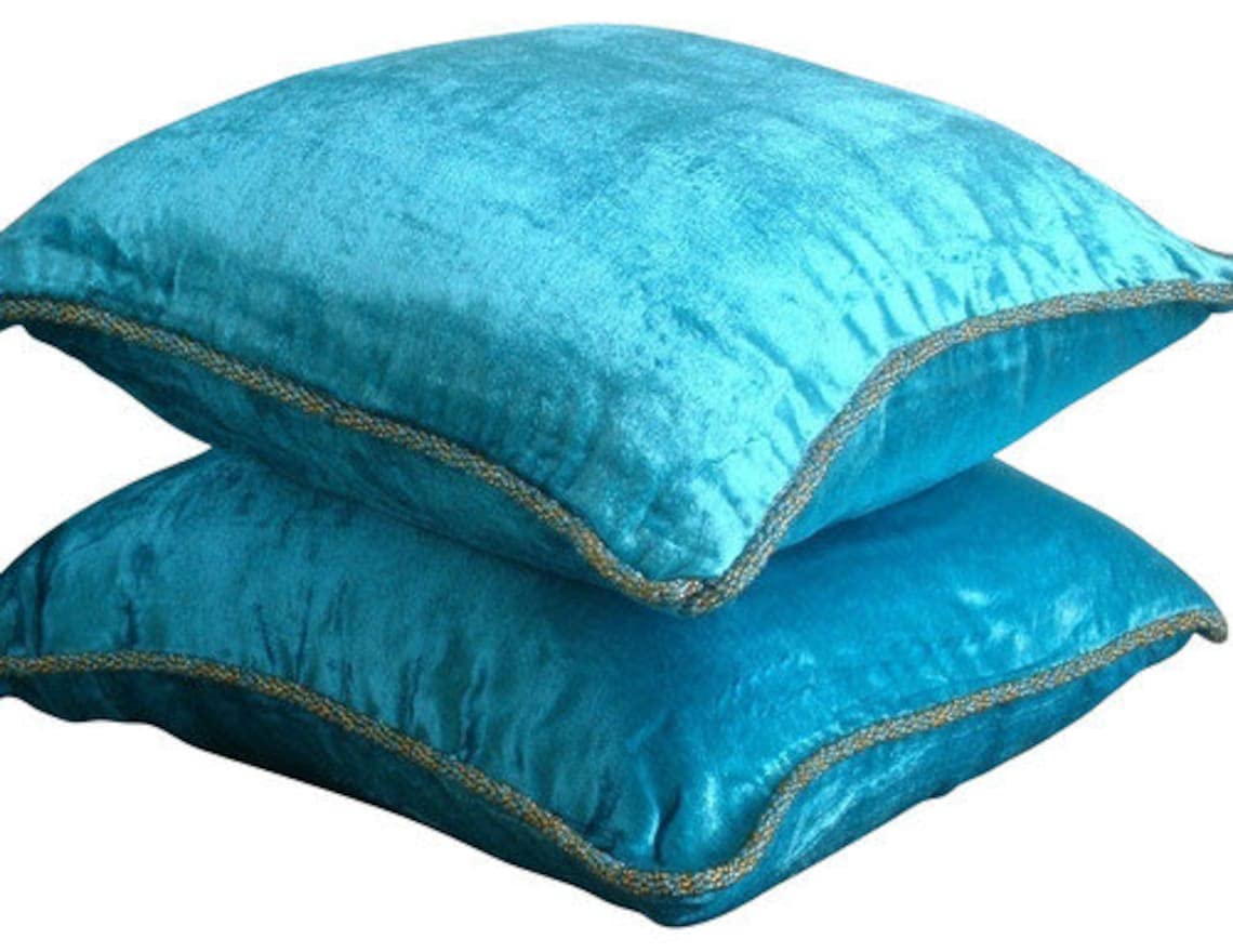 Light Brown Velvet Beaded Cord Cushion Cover, Choco Shimmer
