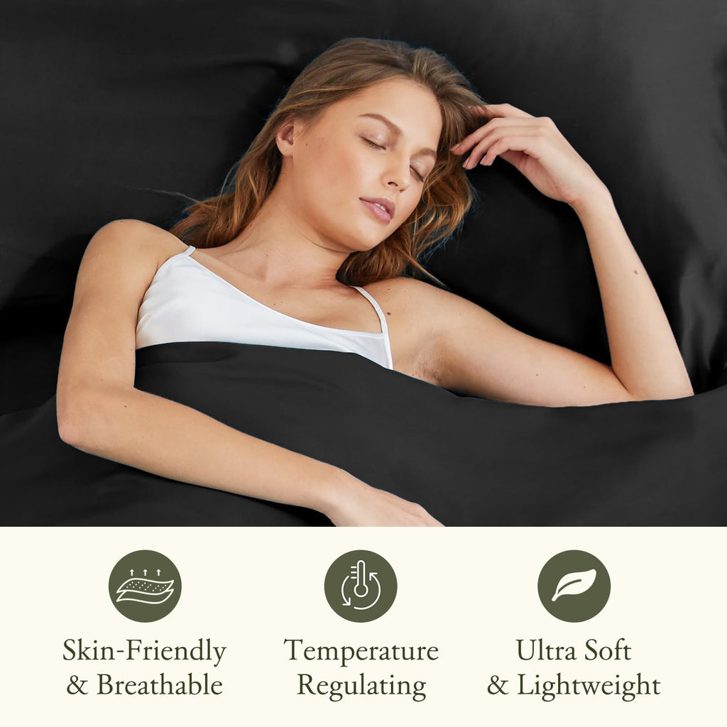 3-Piece 100% Mulberry Silk Fitted Sheet Set with 2 Pillowcases, 19 Momme, 16" Deep Pocket