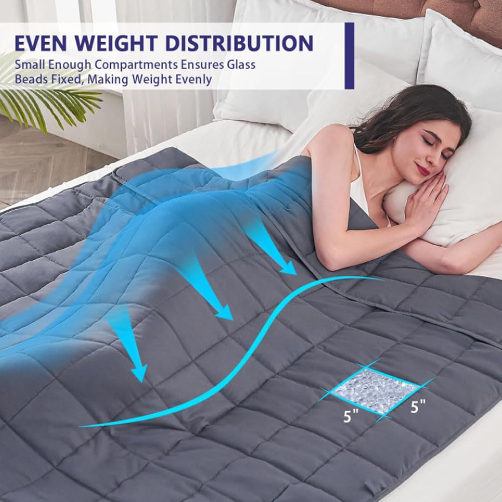 All-Season Weighted Blanket with Glass Beads