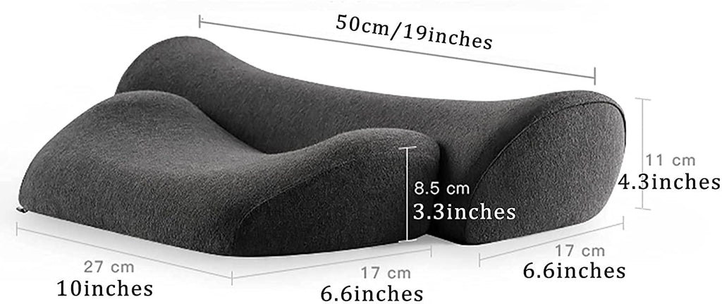2-in-1 Ergonomic Contour Memory Foam Cervical Pillow
