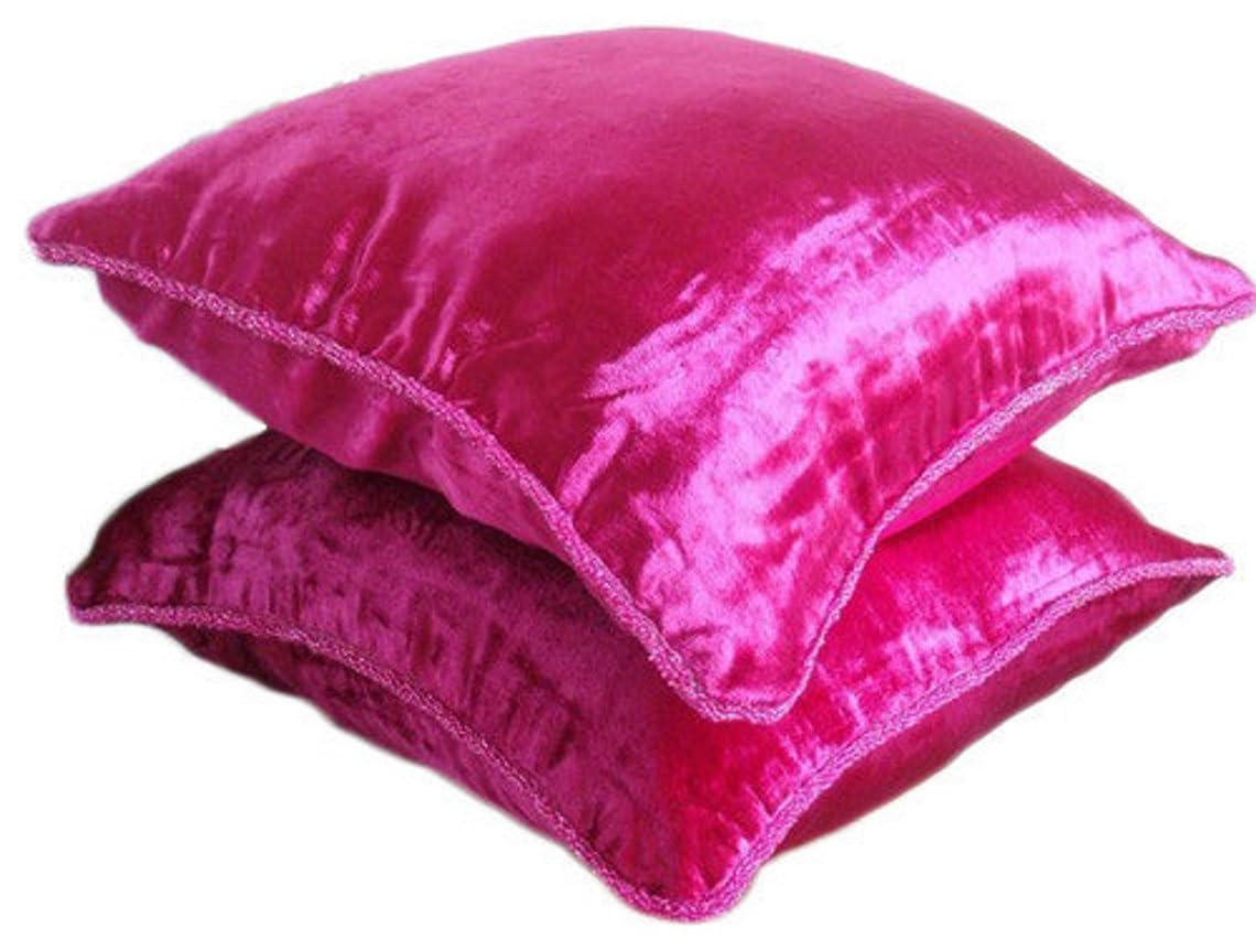 Light Brown Velvet Beaded Cord Cushion Cover, Choco Shimmer