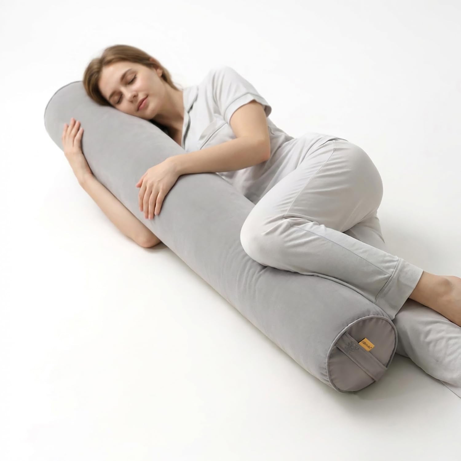 Long Round Body Bolster Pillow for Side Sleepers