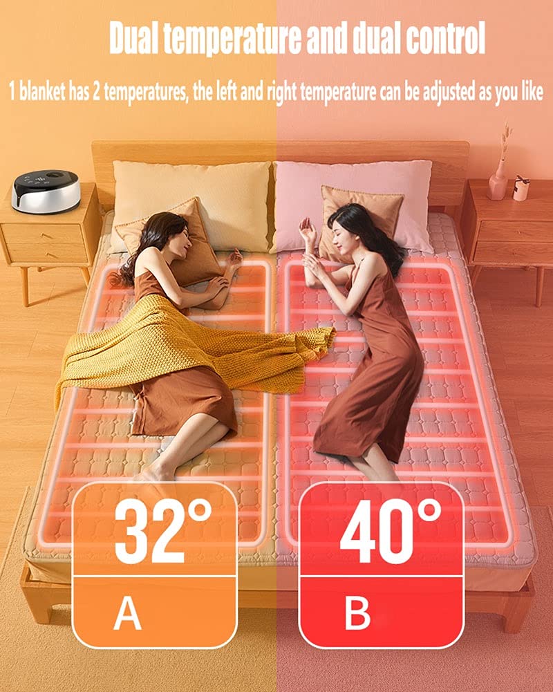 Water-Circulation Heated Mattress Pad with Smart Constant Warmth