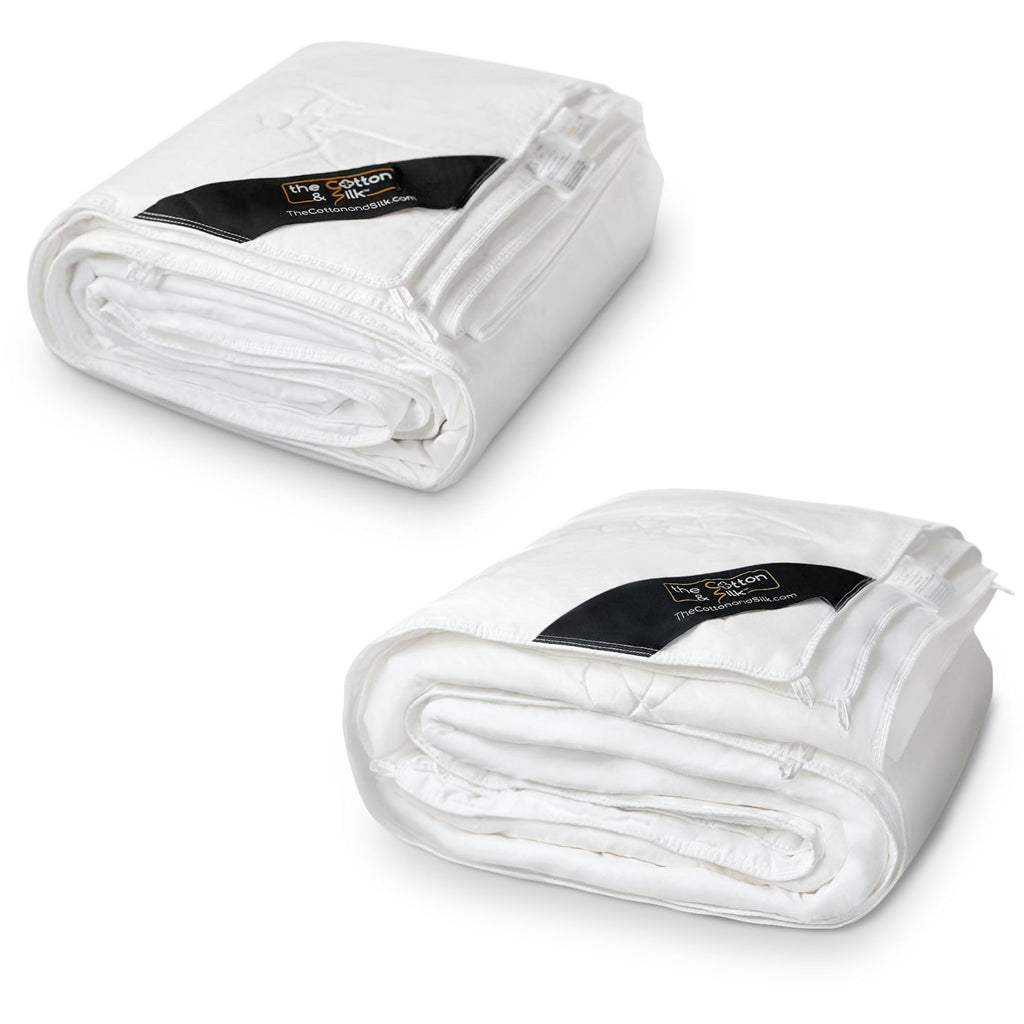 King Size 100% Mulberry Silk Comforter, Ultra Soft & Breathable