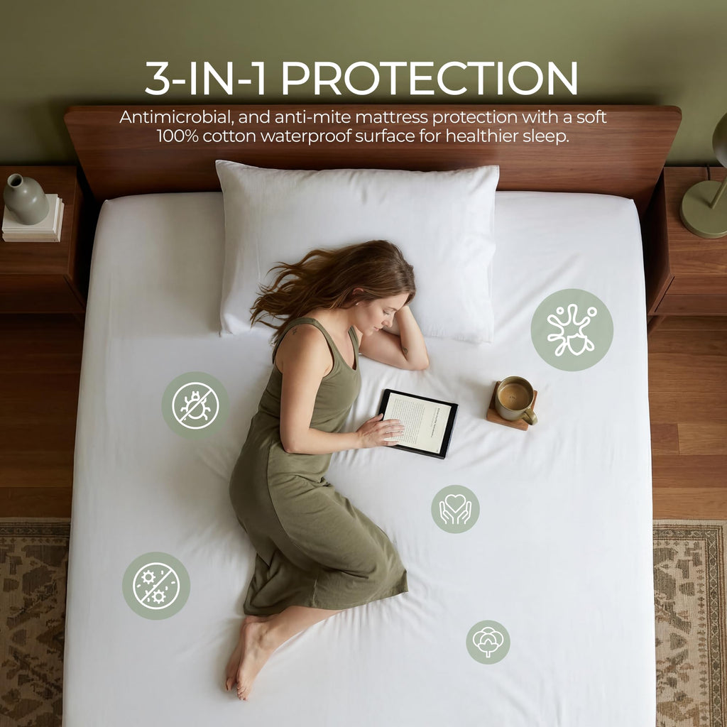 King Mattress Encasement with 4 Pillow Protectors