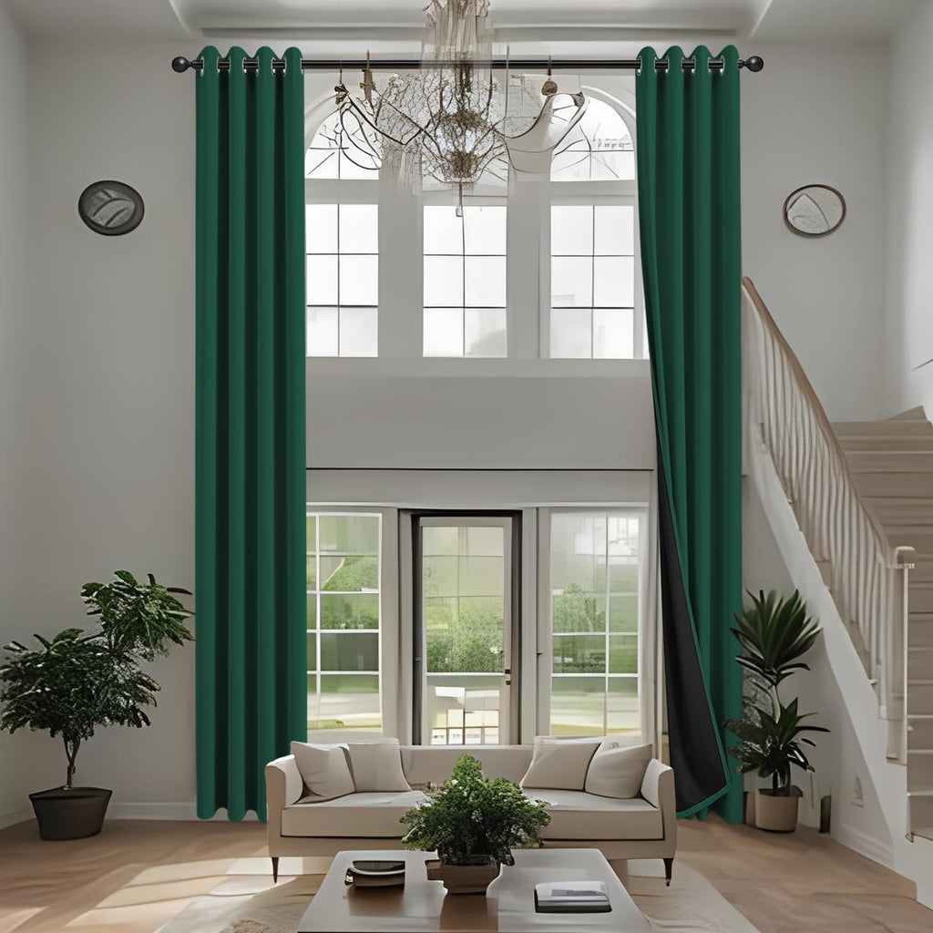 JSFLY 100% Blackout Curtains 84 inch Length for Bedroom 2 Panels