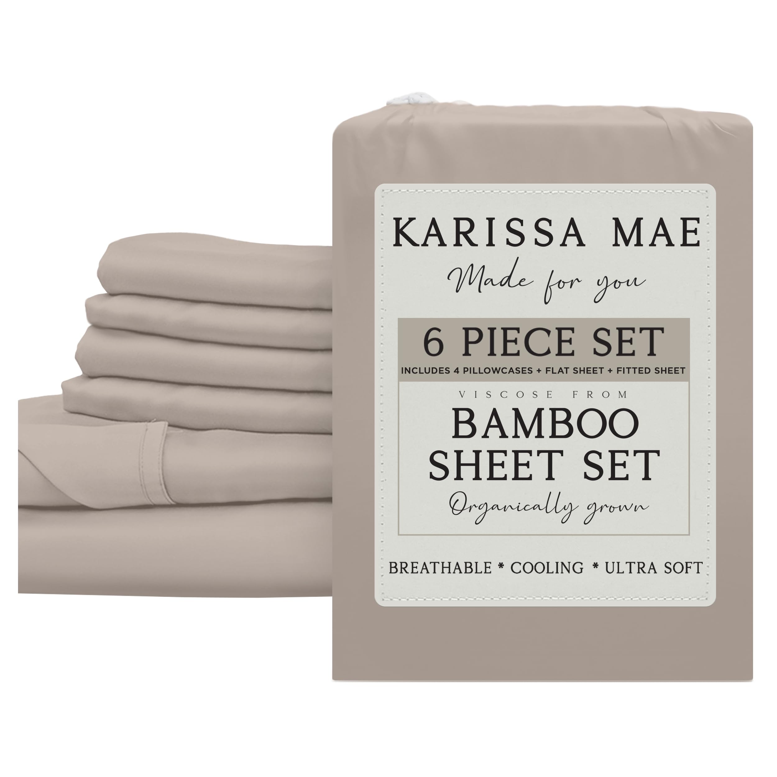 KARISSA MAE Luxury Bamboo Viscose Sheet Set