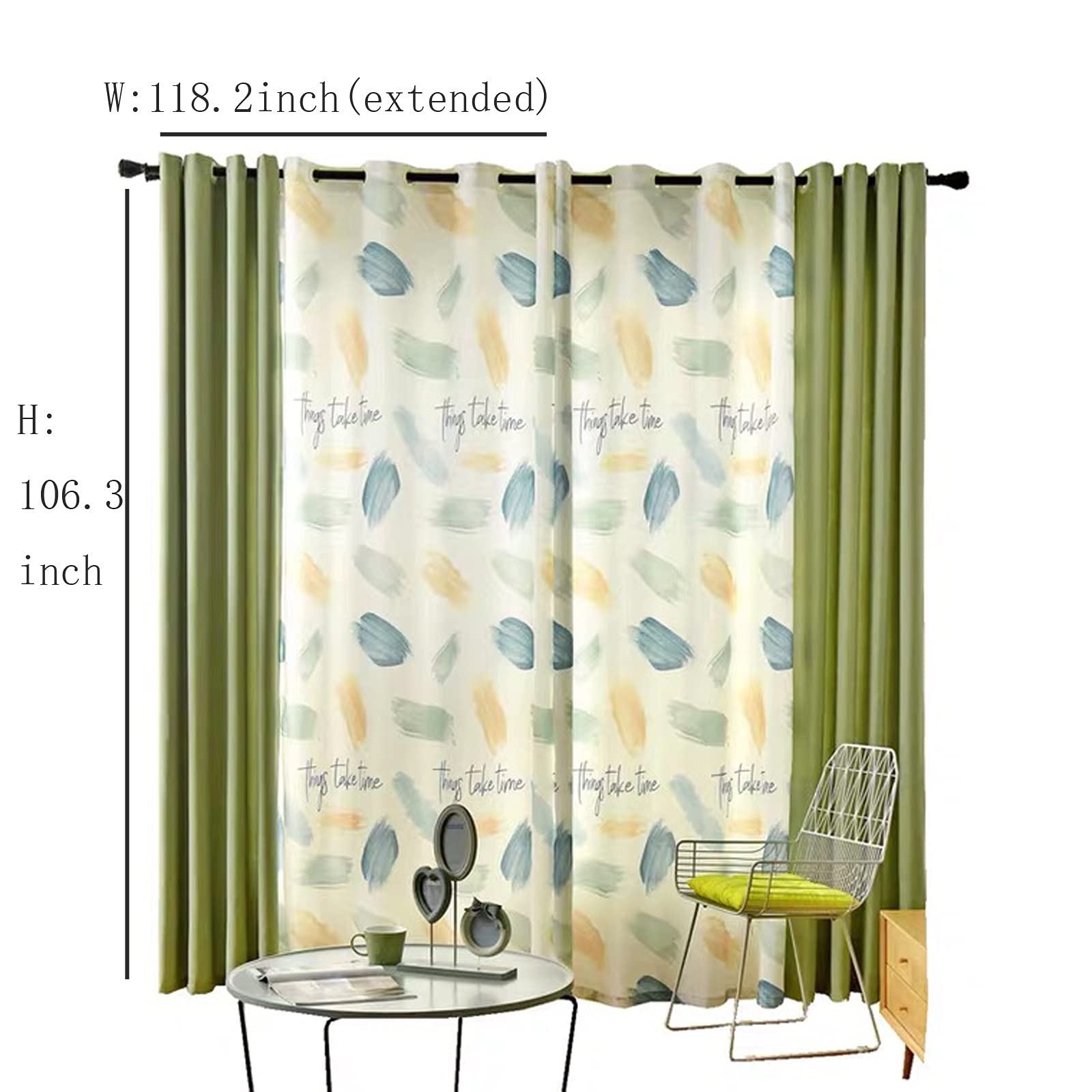Bicolor Blackout Curtains, 2 Panels, Soft & Smooth, Gray