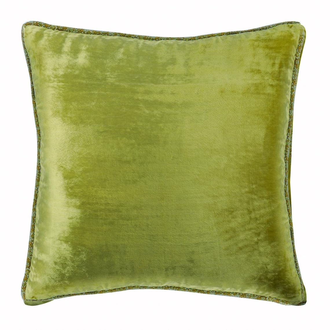 Light Brown Velvet Beaded Cord Cushion Cover, Choco Shimmer