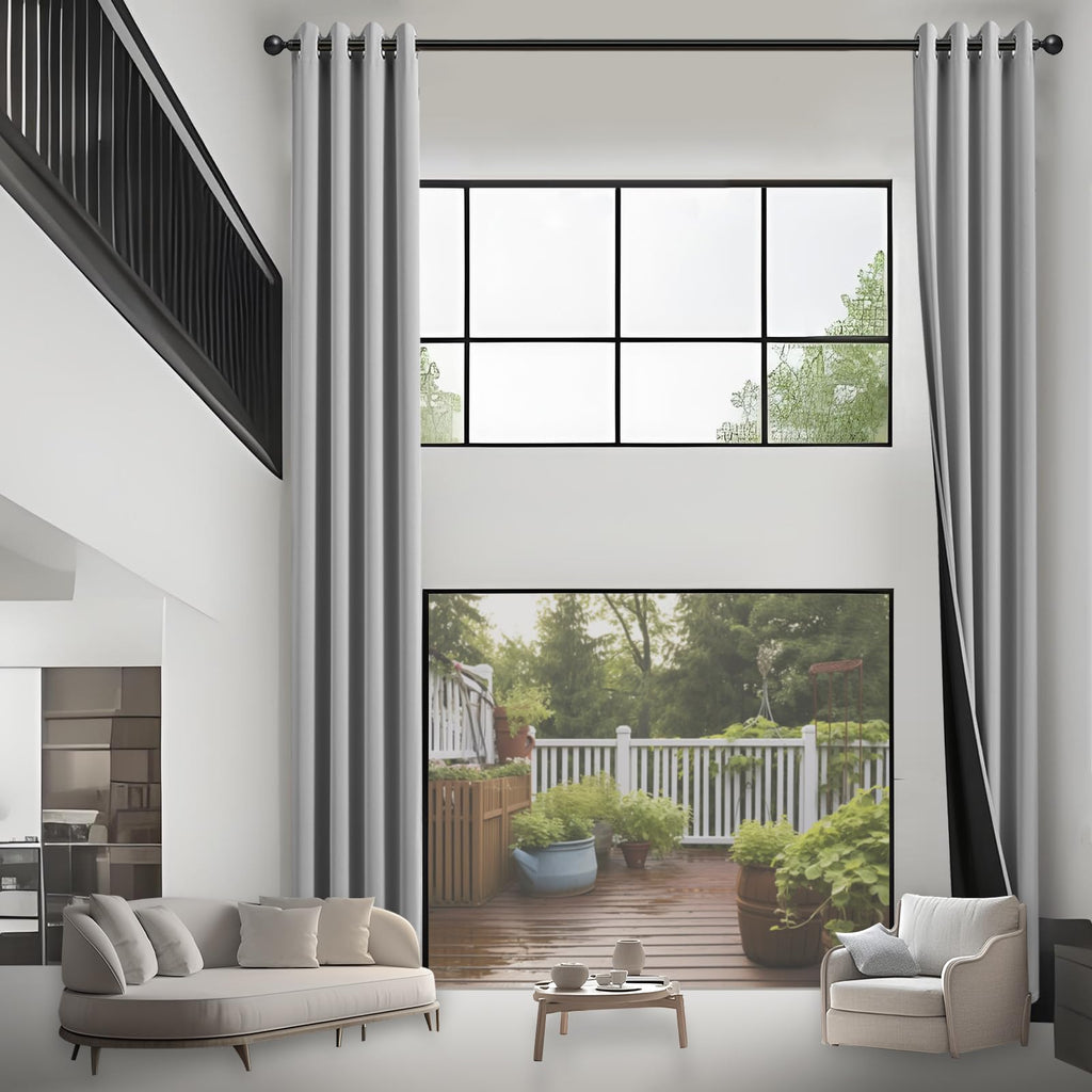 JSFLY 100% Blackout Curtains 84 inch Length for Bedroom 2 Panels