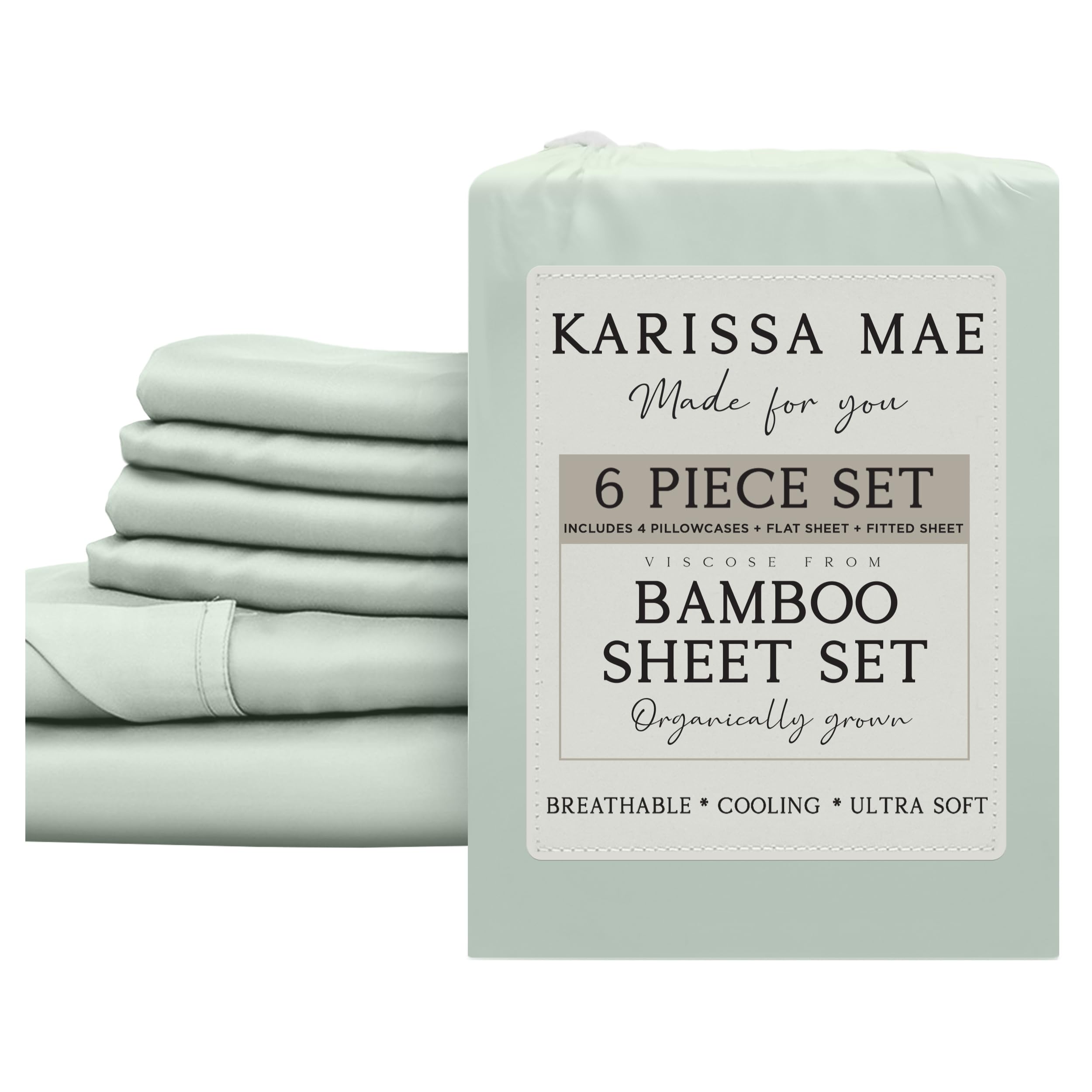 KARISSA MAE Luxury Bamboo Viscose Sheet Set