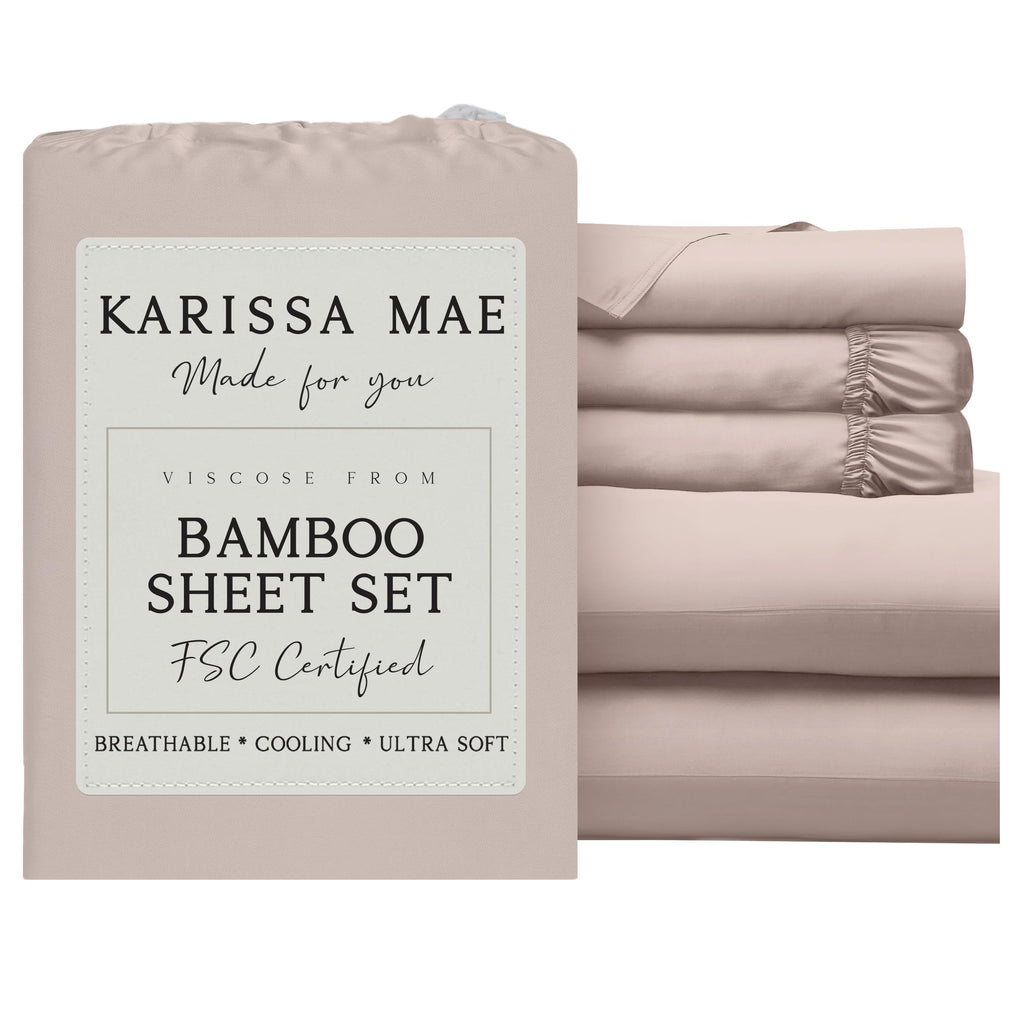 KARISSA MAE Luxury Bamboo Viscose Sheet Set