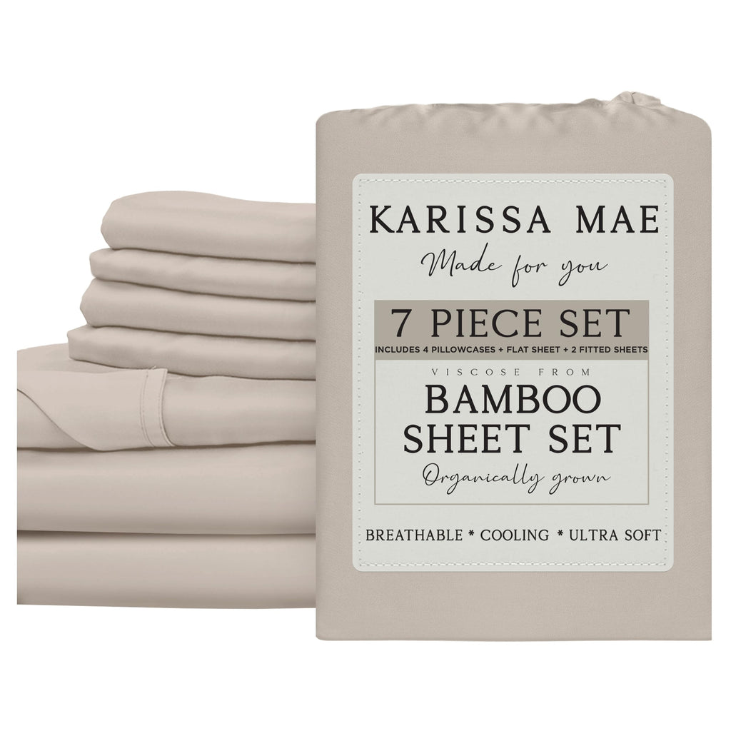 KARISSA MAE Luxury Bamboo Viscose Sheet Set
