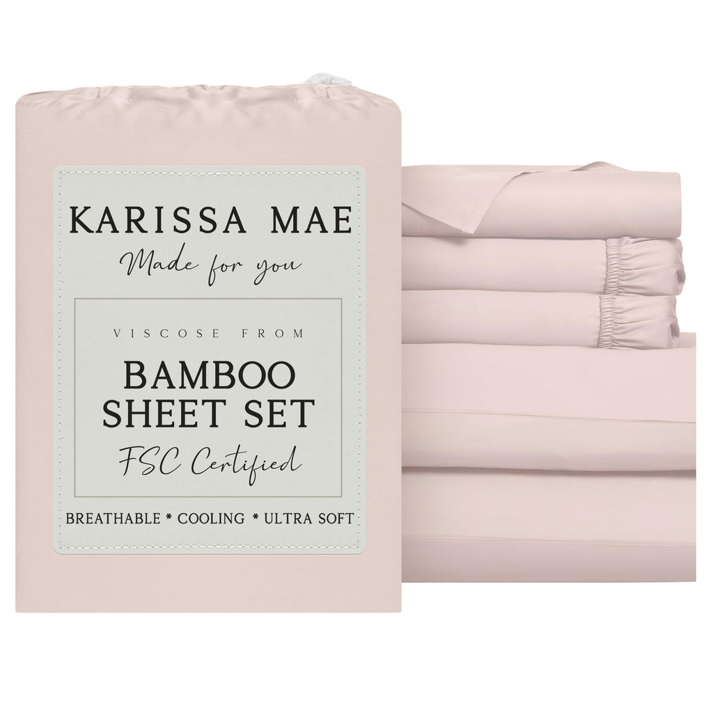 KARISSA MAE Luxury Bamboo Viscose Sheet Set