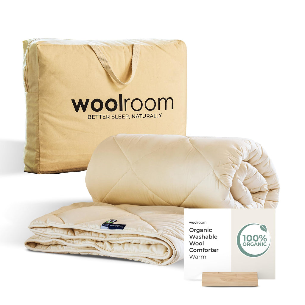 Organic Wool Down Alternative Comforter with Cotton Cover
