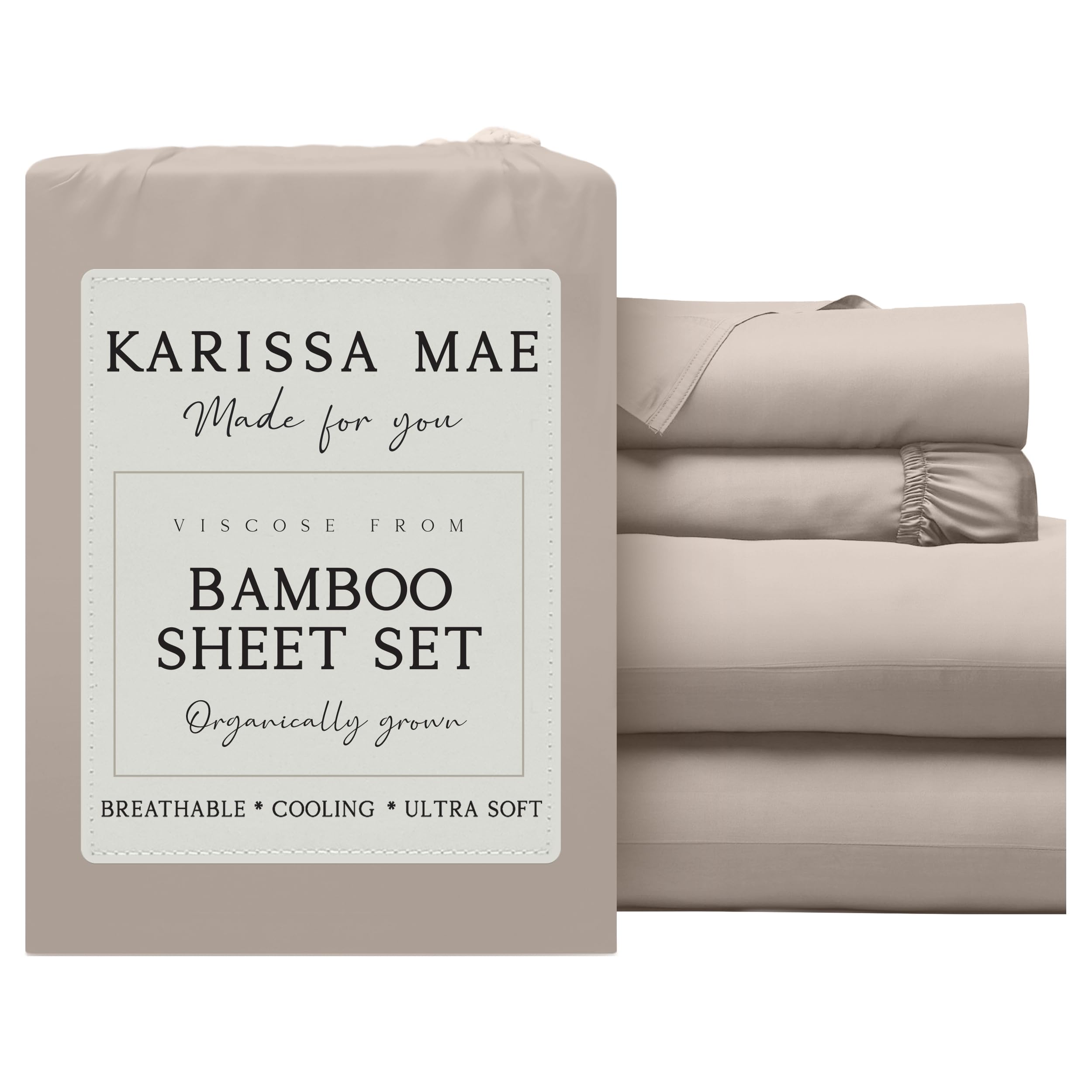 KARISSA MAE Luxury Bamboo Viscose Sheet Set