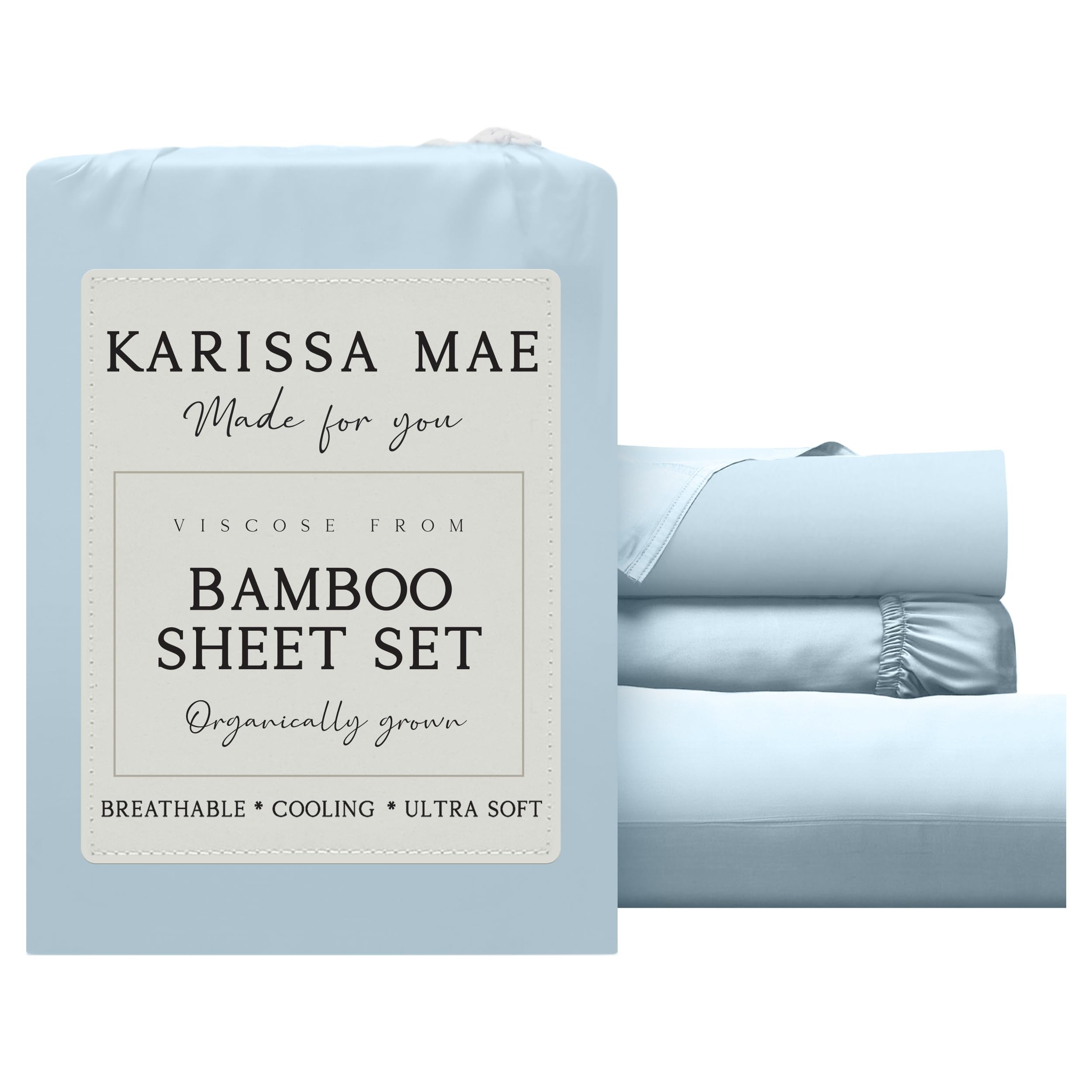 KARISSA MAE Luxury Bamboo Viscose Sheet Set