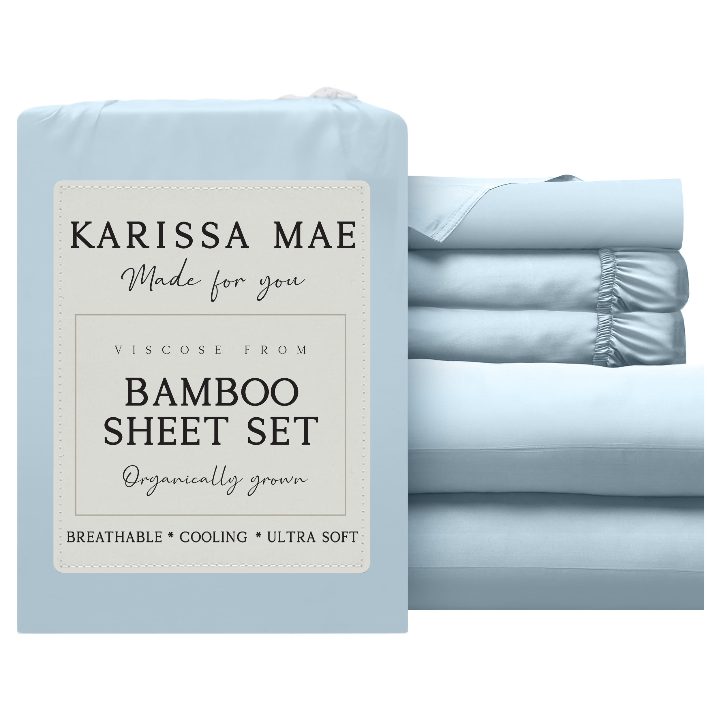 KARISSA MAE Luxury Bamboo Viscose Sheet Set