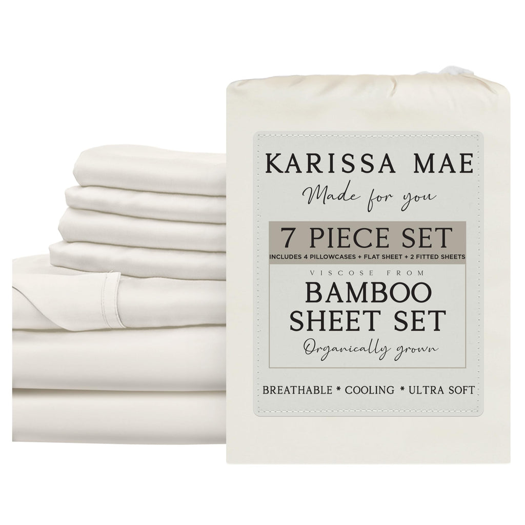 KARISSA MAE Luxury Bamboo Viscose Sheet Set